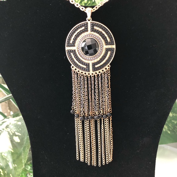 Necklace Black & Gold - Picture 3 of 6